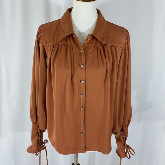 Pastel Long Sleeve Blouse - Picture 1 of 9